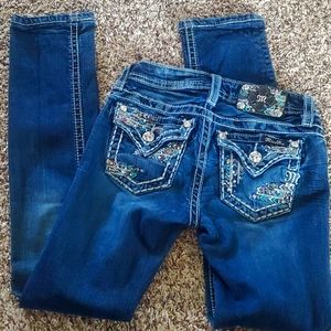 Girls size 12 skinny jeans Miss Me